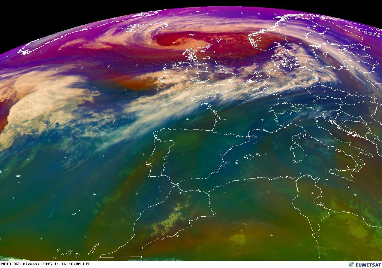 ltima imgen del Meteosat