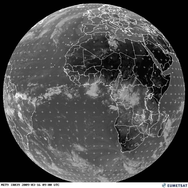 ltima imgen del Meteosat