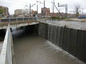 Las intensas lluvias causan estragos en la localidad